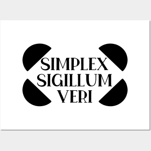 Simplex Sigillum Veri Posters and Art